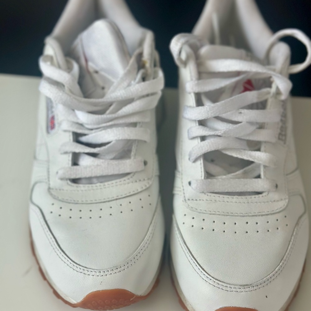 Reebok White Classic Sneakers with Retro Design